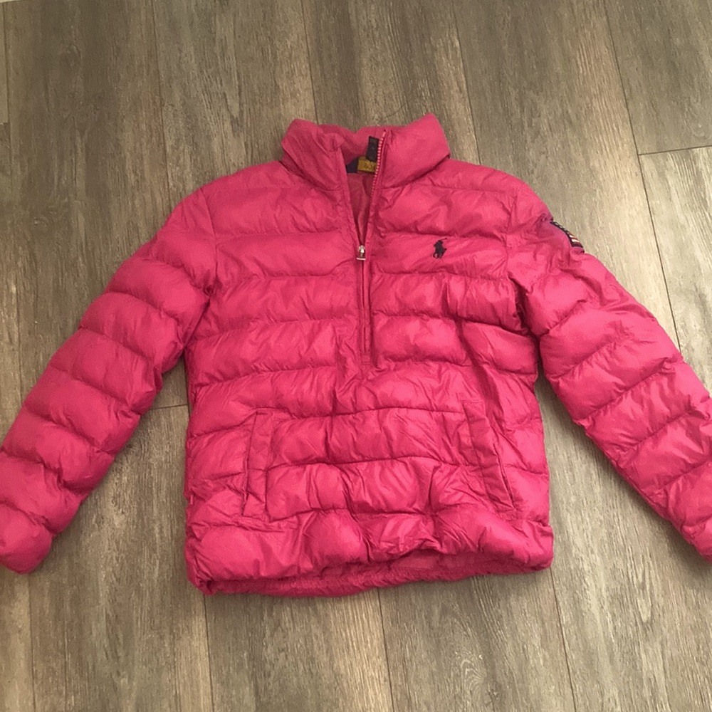 Polo pink Warm jacket for girl